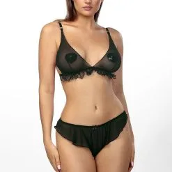 Ensemble 2 Pièces Soutien-gorge Bralette Réglable Et String Vanilla - Anaïs