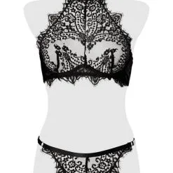 Ensemble Sous-vêtements Sexy Bustier Et String Dentelle - Grey Velvet 7 Ensemble Sous-vêtements Sexy Bustier Et String Dentelle - Grey Velvet -LINGERIES Soldes ensemble bustier et string dentelle grey velvet only love 34193591861428