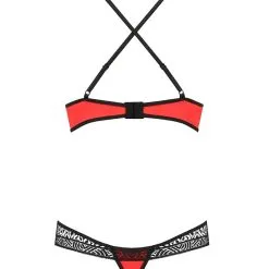 Passion Lingerie Ensemble Coquin 2 Pièces Bikini En Dentelle Noir Et Tissu Rouge - Passion 6 Passion Lingerie Ensemble Coquin 2 Pièces Bikini En Dentelle Noir Et Tissu Rouge - Passion -LINGERIES Soldes ensemble coquin 2 pieces bikini en dentelle noir et tissu rouge passion only love 34989935100084