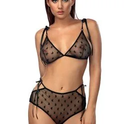 Soutien-gorge Triangle Et Culotte Haute Transparents Amelie - Anaïs Lingerie