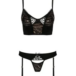 Ensemble Sexy 2 Pièces Culotte à Jarretelles Et Bustier Lara - Casmir -LINGERIES Soldes ensemble sexy 2 pieces culotte a jarretelles et bustier lara casmir only love 34098947981492