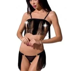 Passion Lingerie Ensemble Sexy 2 Pièces Soutien-gorge Seins Nus Et String Kassandra - Passion