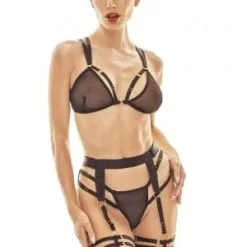 Ensemble Sexy BDSM Ajustable 3 Pièces Wonder - Anaïs Lingerie