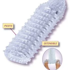 Seven Creations Gaine à Pénis Stimulante En Silicone Extensible Transparent - Seven Création -LINGERIES Soldes gaine a penis stimulante en silicone extensible transparent seven creation only love 34508582355124