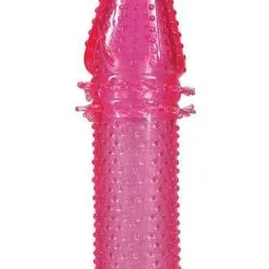 Seven Creations Gaine De Pénis Ou Gode Stimulante En Silicone Extensible Rose 14cm - Seven Création