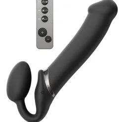 Godemichet Ceinture Anatomique 3 Modes Vibrant Noir XL - Strap-on-me