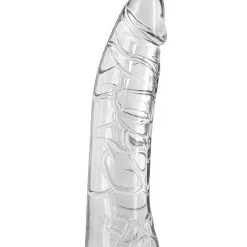 Gode Courbé Avec Veines Et Gland Réalistes En Jelly 18,5 Cm - Pure Jelly