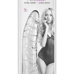 Gode Courbé Avec Veines Et Gland Réalistes En Jelly 18,5 Cm - Pure Jelly -LINGERIES Soldes gode courbe avec veines et gland realistes en jelly 18 5 cm pure jelly only love 34020609982644