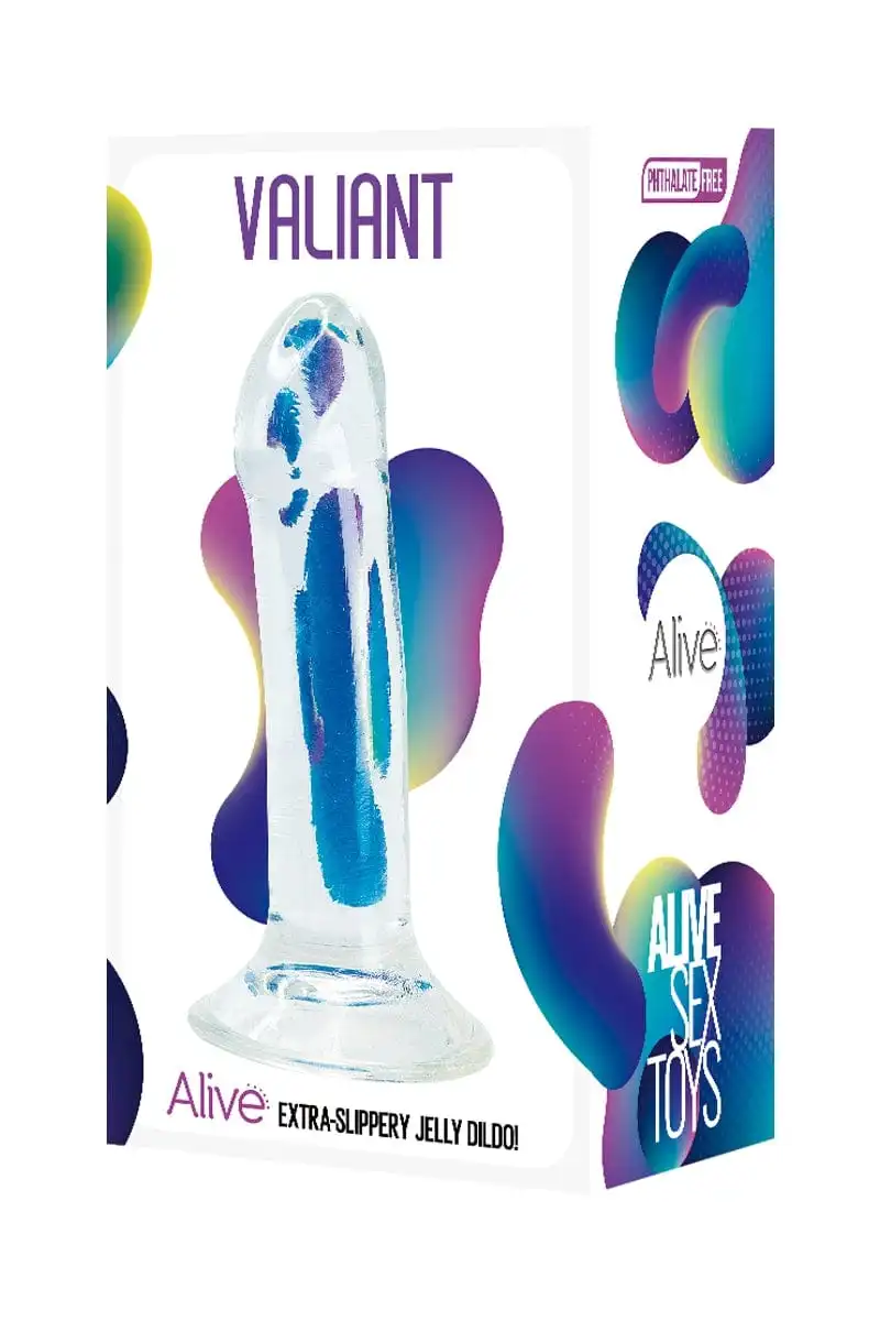 Gode Ventouse En Jelly Translucide Extra-glissante Valiant 18cm - Alive 2 Gode Ventouse En Jelly Translucide Extra-glissante Valiant 18cm - Alive – Image 2