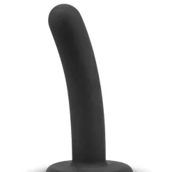 Gode Ventouse Incurvé En Silicone Noir Logan 13,5 Cm Idéal Pour Débutant - No-Parts