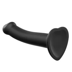 Godemiché Silicone Noir Dual-density Noir Taille M 18cm - Strap-On-Me -LINGERIES Soldes godemiche silicone noir dual density noir taille m 18cm strap on me only love 34020278403252