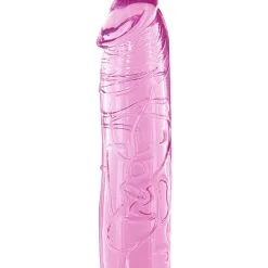 Godemichet Réaliste Droit Ferme Et Flexible 17,2cm Rose - Pure Jelly