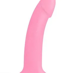 Godemichet Rose Courbé En Silicone Dildolls Glitzy 14cm - Love To Love