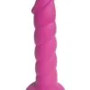 Godemichet Ventouse Violet Rowan Taille M 18cm Flexible - Hot Fantasy