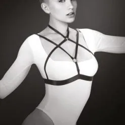 Harnais De Poitrine Type Fetish-SM / Glamour Alyssa - Bijoux Pour Toi