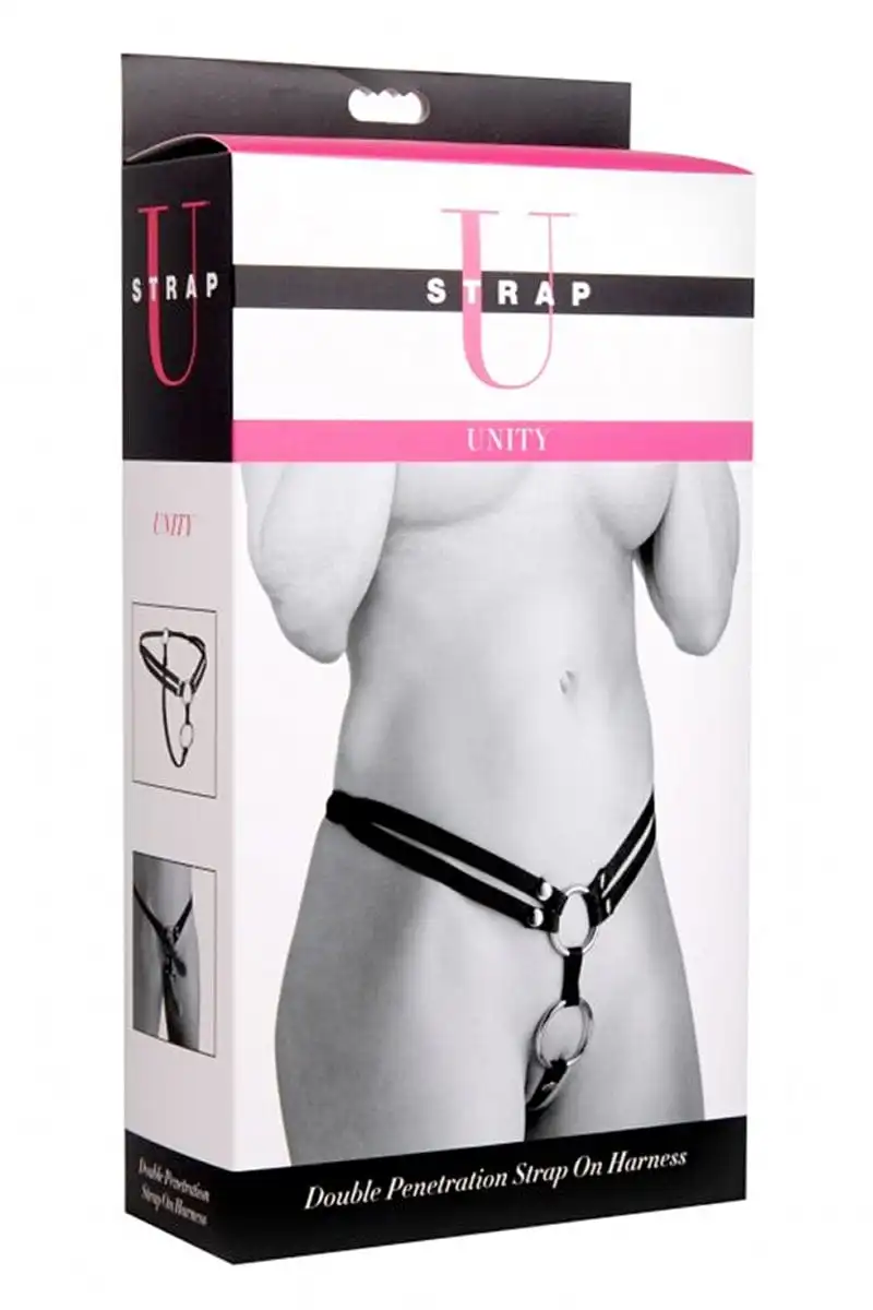 Harnais Gode Ceinture 2 Anneaux Pour La Double Pénétration - XR Brands 2 Harnais Gode Ceinture 2 Anneaux Pour La Double Pénétration - XR Brands – Image 2