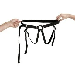 Harnais Porte Gode Unisexe Ajustable En Coton Lastic Strap-on - Adrien Lastic -LINGERIES Soldes harnais porte gode unisexe ajustable en coton lastic strap on adrien lastic only love 40319304728889