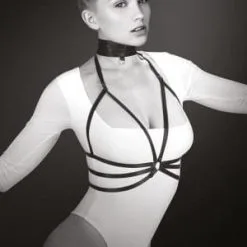 Harnais + Tour De Cou Type Réglables Accessoire Fetish BDSM - Bijoux Pour Toi