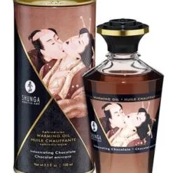 Huile Sexuelle Chauffante Goût Chocolat Enivrant - Shunga