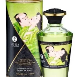Huile Sexuelle Effet Chauffant Comestible Sorbet De Minuit - Shunga