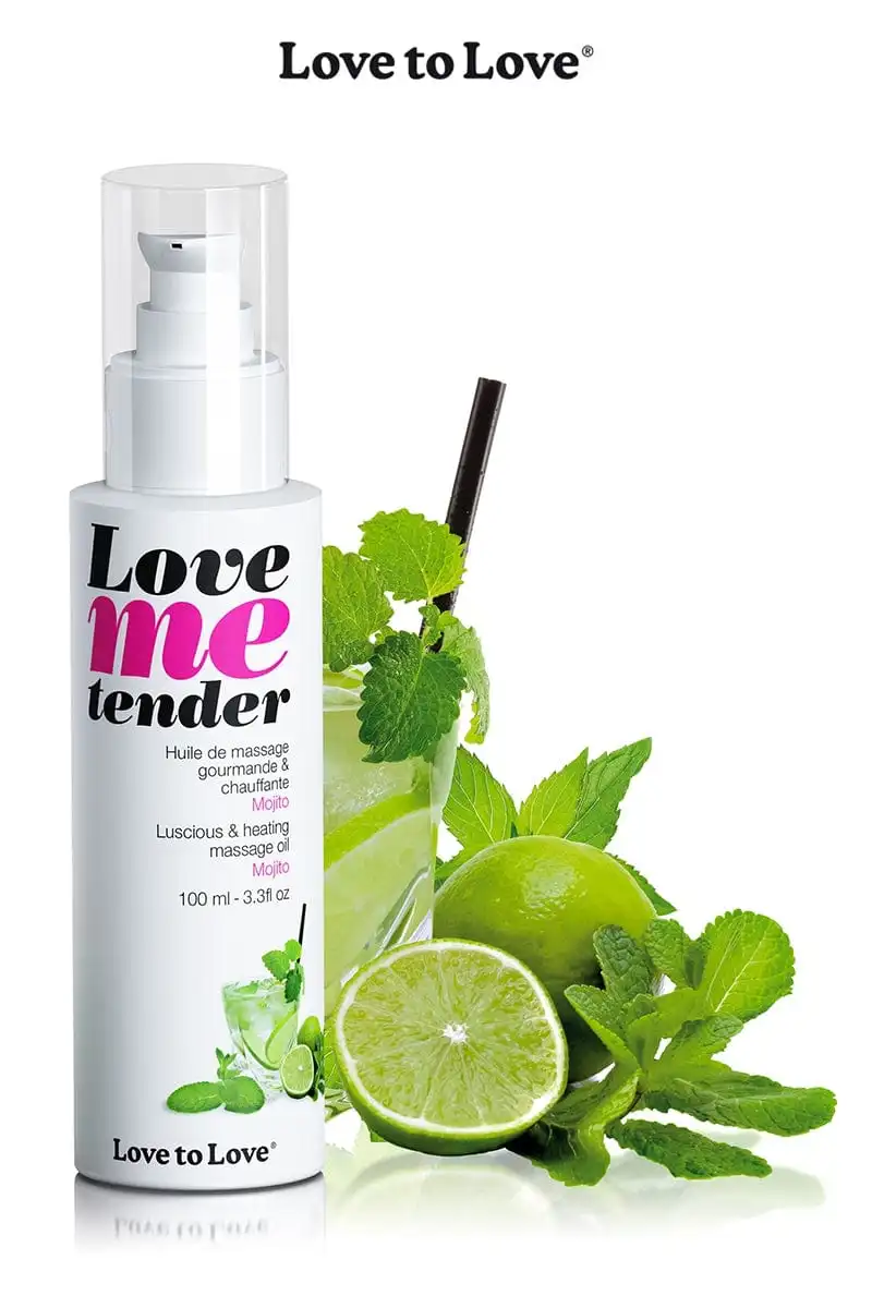 Huile De Massage Gourmande Aphrodisiaque Saveur Mojito 100ml - Love To Love 1 Huile De Massage Gourmande Aphrodisiaque Saveur Mojito 100ml - Love To Love