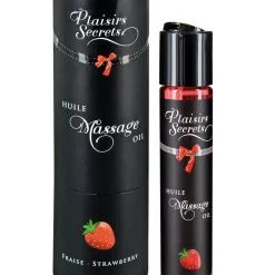 Plaisir Secret Huile De Massage Gourmande Fraise - Plaisirs Secrets