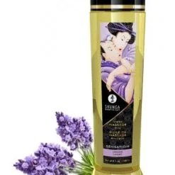 Huile De Massage Sensation Aphrodisiaque Parfum Lavande 240ml - Shunga