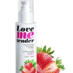 Huile De Massage Relaxant Et Aphrodisiaque Goût Fraise 100ml - Love To Love