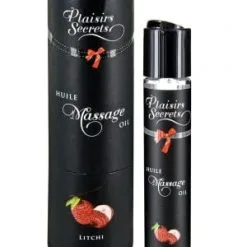 Plaisir Secret Huile Massante Gourmande Effet Relaxant Goût Litchi - Plaisirs Secrets