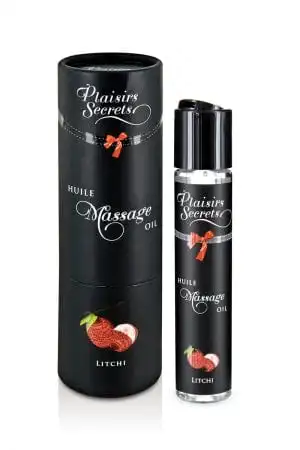 Plaisir Secret Huile Massante Gourmande Effet Relaxant Goût Litchi - Plaisirs Secrets 1 Plaisir Secret Huile Massante Gourmande Effet Relaxant Goût Litchi - Plaisirs Secrets