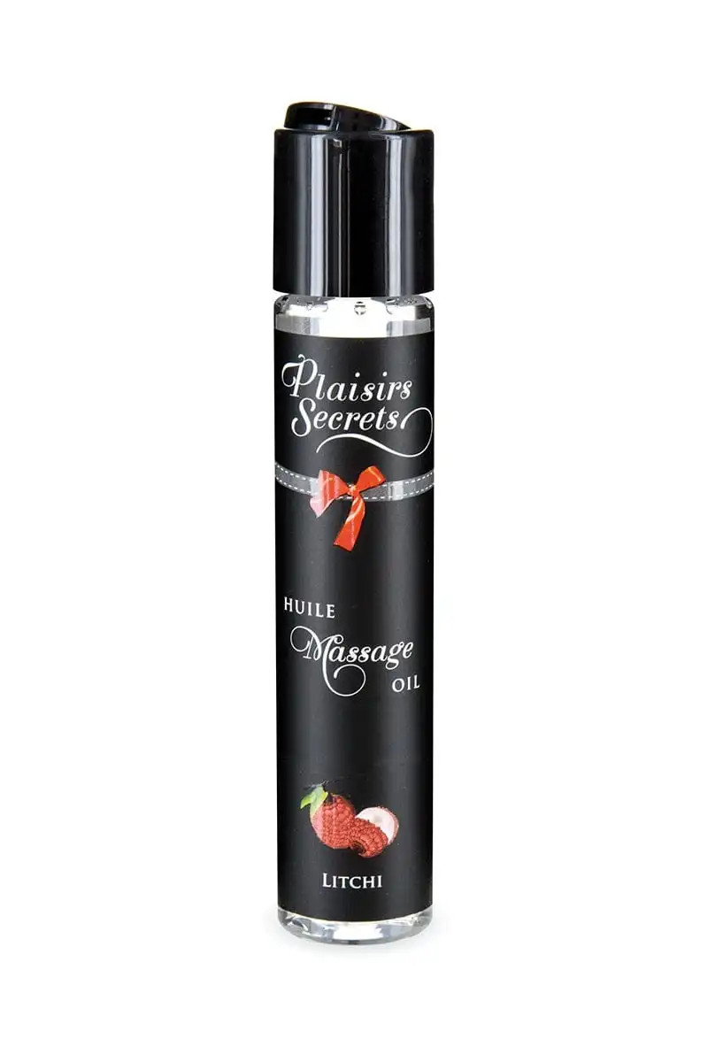 Plaisir Secret Huile Massante Gourmande Effet Relaxant Goût Litchi - Plaisirs Secrets 2 Plaisir Secret Huile Massante Gourmande Effet Relaxant Goût Litchi - Plaisirs Secrets – Image 2