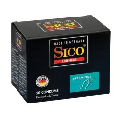 Kit 50 Préservatifs Lisses Et Lubrifiés Avec Traitement Spermicides - Sico