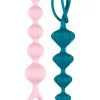 Lot De 2 Chapelets Anal En Silicone Doux Love Beads Colorées - Satisfyer