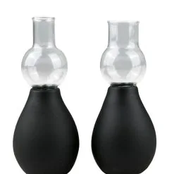 Easytoys Fetish Collection Lot De 2 Suceurs De Tétons Noir Pour Durcissement Stimulateur Tétons - EasyToys