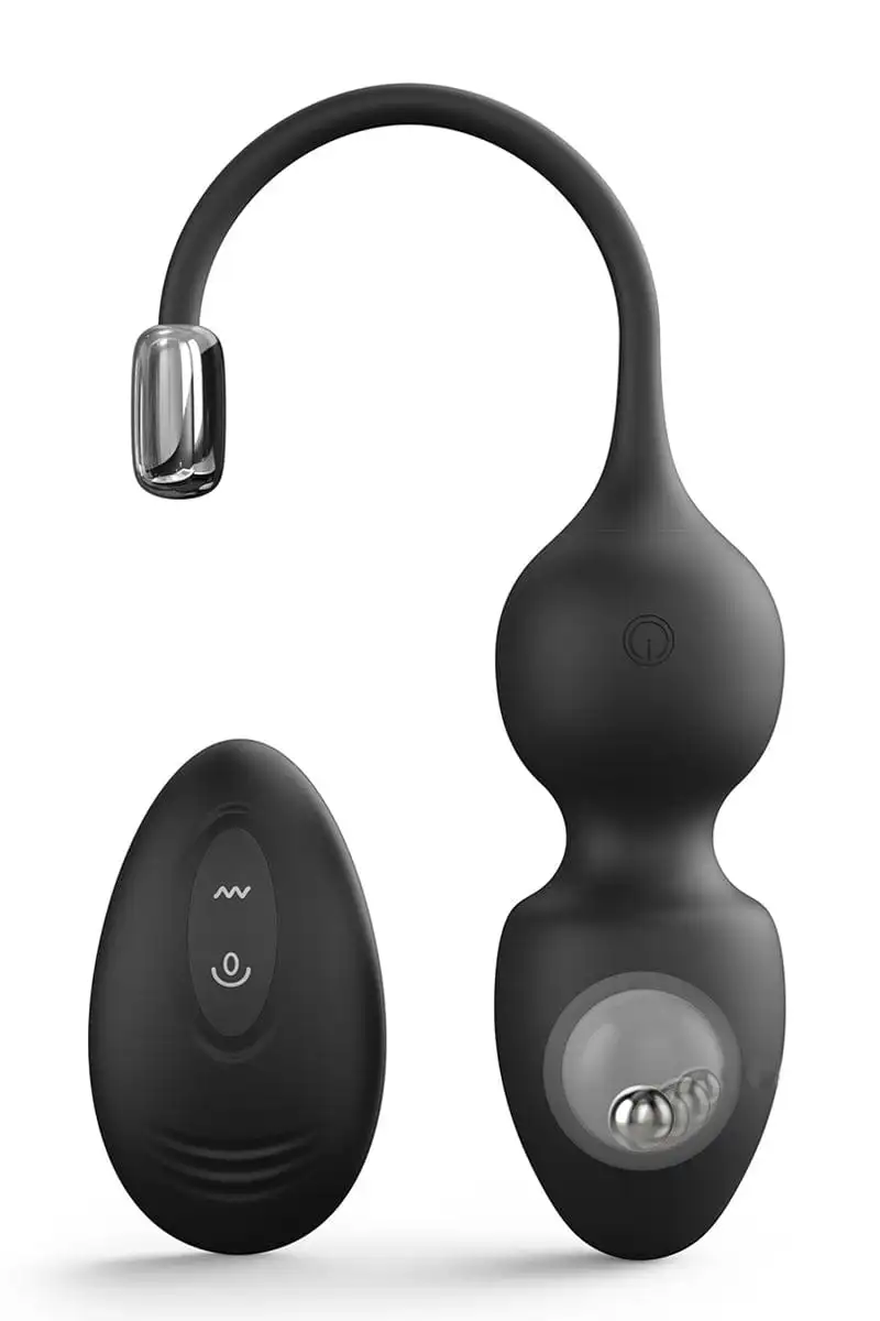 Love Balls Télécommandées Noires Boules De Kegel Connecté Couple - Dorcel 2 Love Balls Télécommandées Noires Boules De Kegel Connecté Couple - Dorcel – Image 2