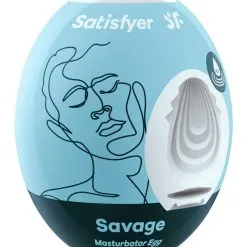 Masturbateur Masculin En Forme D’œuf Egg Savage 7cm X 5cm - Satisfyer