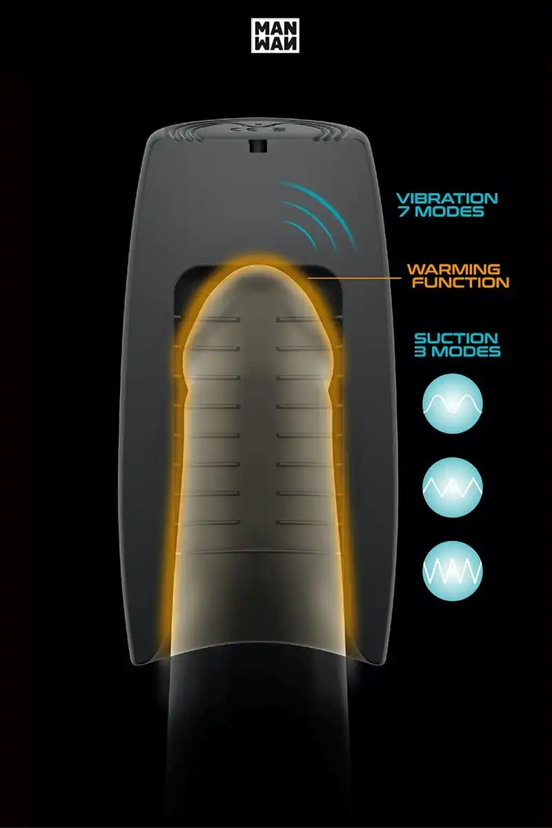 MAN.WAN Masturbateur Hommes Chauffant Aspiration Et Vibrations Pump One - Man Wan 4 MAN.WAN Masturbateur Hommes Chauffant Aspiration Et Vibrations Pump One - Man Wan – Image 4