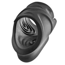 Masturbateur Vibrant Automatique Avec Stries En Silicone Flexible Sensation Intense - Blue Junker