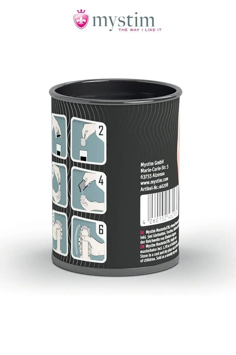 Mini Masturbateur De Poche Pour Homme MasturbaTIN Curly Curtis - Mystim 3 Mini Masturbateur De Poche Pour Homme MasturbaTIN Curly Curtis - Mystim – Image 3