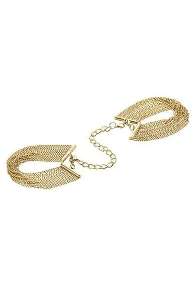 Menottes De Mailles Bijou érotique Métalliques Dorées - Bijoux Indiscrets 5 Menottes De Mailles Bijou érotique Métalliques Dorées - Bijoux Indiscrets – Image 5