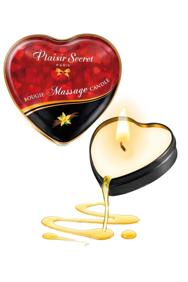 Mini Bougie De Massage Douce Goût Vanille 35ml - Plaisir Secret 1 Mini Bougie De Massage Douce Goût Vanille 35ml - Plaisir Secret