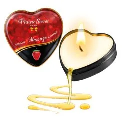 Mini Bougie De Massage à La Fraise Usage Unique 35ml - Plaisir Secret