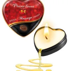 Mini Bougie Massage Cire Douce Et Soyeuse Chocolat - Plaisir Secret