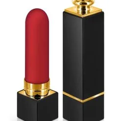 Mini Vibro Deluxe Rouge à Lèvres En Silicone étanche My Lady 7cm - Black Empire