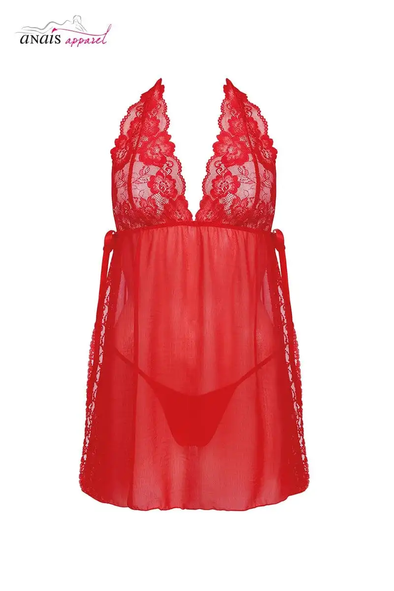 Nuisette Fendue Et String Assorti Pour Femme Belinda - Anaïs Lingerie 4 Nuisette Fendue Et String Assorti Pour Femme Belinda - Anaïs Lingerie – Image 4