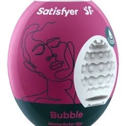 Oeuf De Masturbation Homme Egg Bubble 7 X 5cm à Usage Unique - Satisfyer