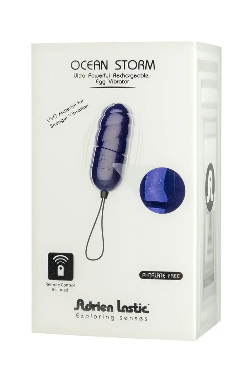 Oeuf Vibrant à Pile Ocean Storm + Télécommande Pour Couple - Adrien Lastic 2 Oeuf Vibrant à Pile Ocean Storm + Télécommande Pour Couple - Adrien Lastic – Image 2