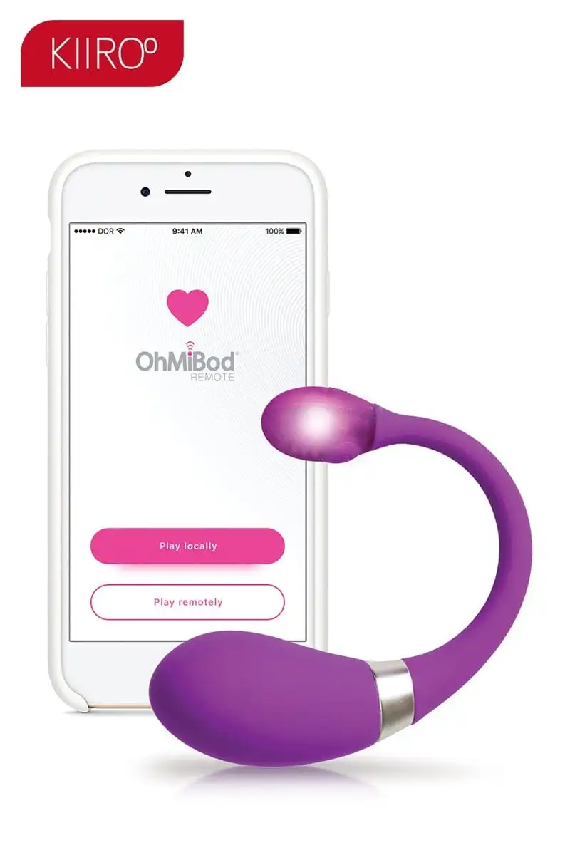 Oeuf Vibrant Lumineux LED Connecté Avec Smartphone Esca 2 - Kiiroo 1 Oeuf Vibrant Lumineux LED Connecté Avec Smartphone Esca 2 - Kiiroo