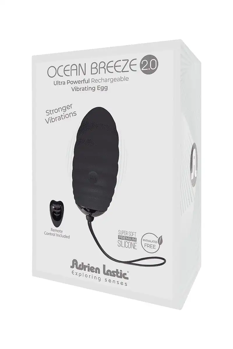 Oeuf Vibrant Rechargeable Télécommandé Ocean Breeze V2 8cm - Adrien Lastic 2 Oeuf Vibrant Rechargeable Télécommandé Ocean Breeze V2 8cm - Adrien Lastic – Image 2