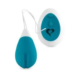 Oeuf Vibrant Stimulation Vaginale Et Clitoridienne Turquoise - Feelztoys